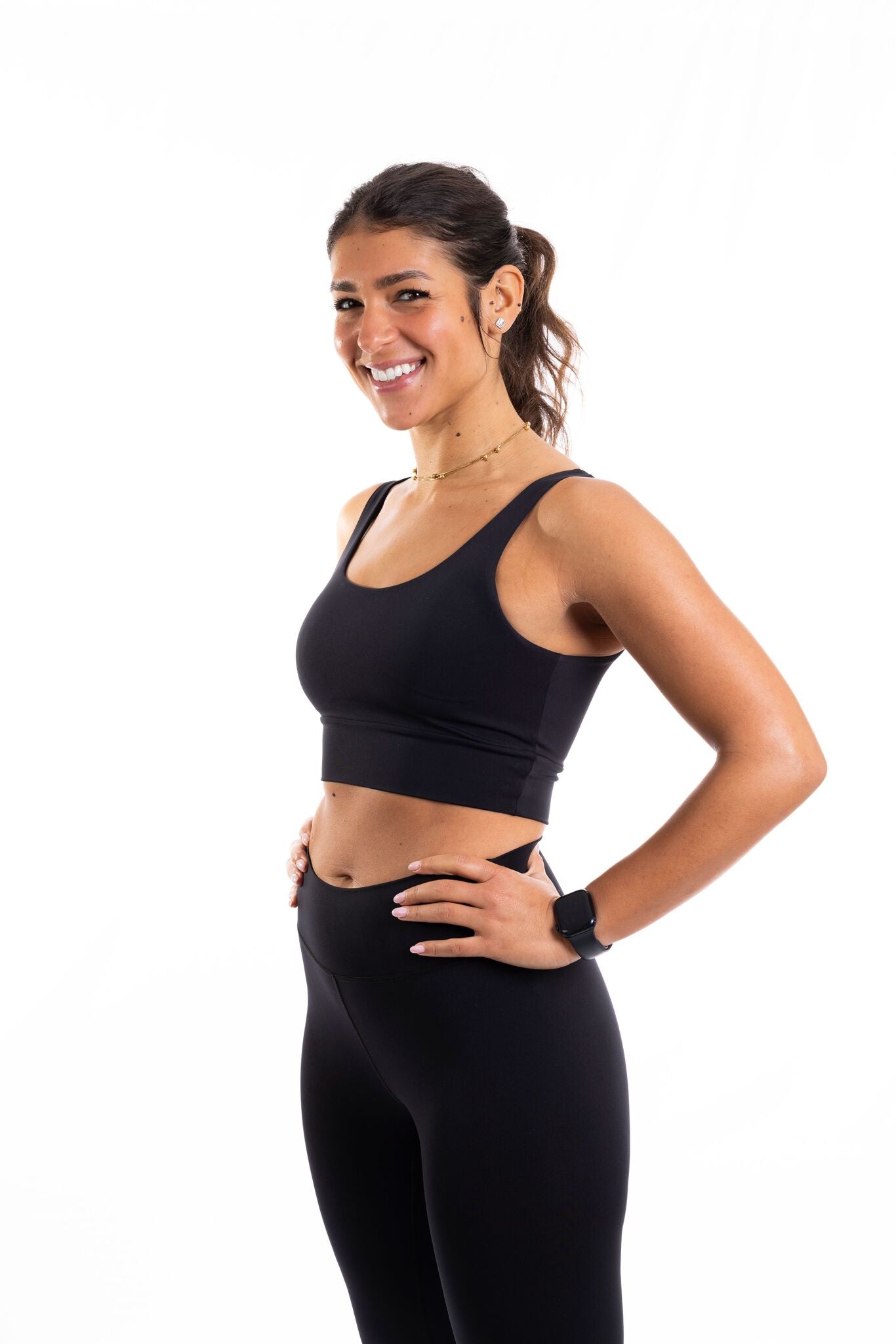 CROP TOP - MIDNIGHT BLACK