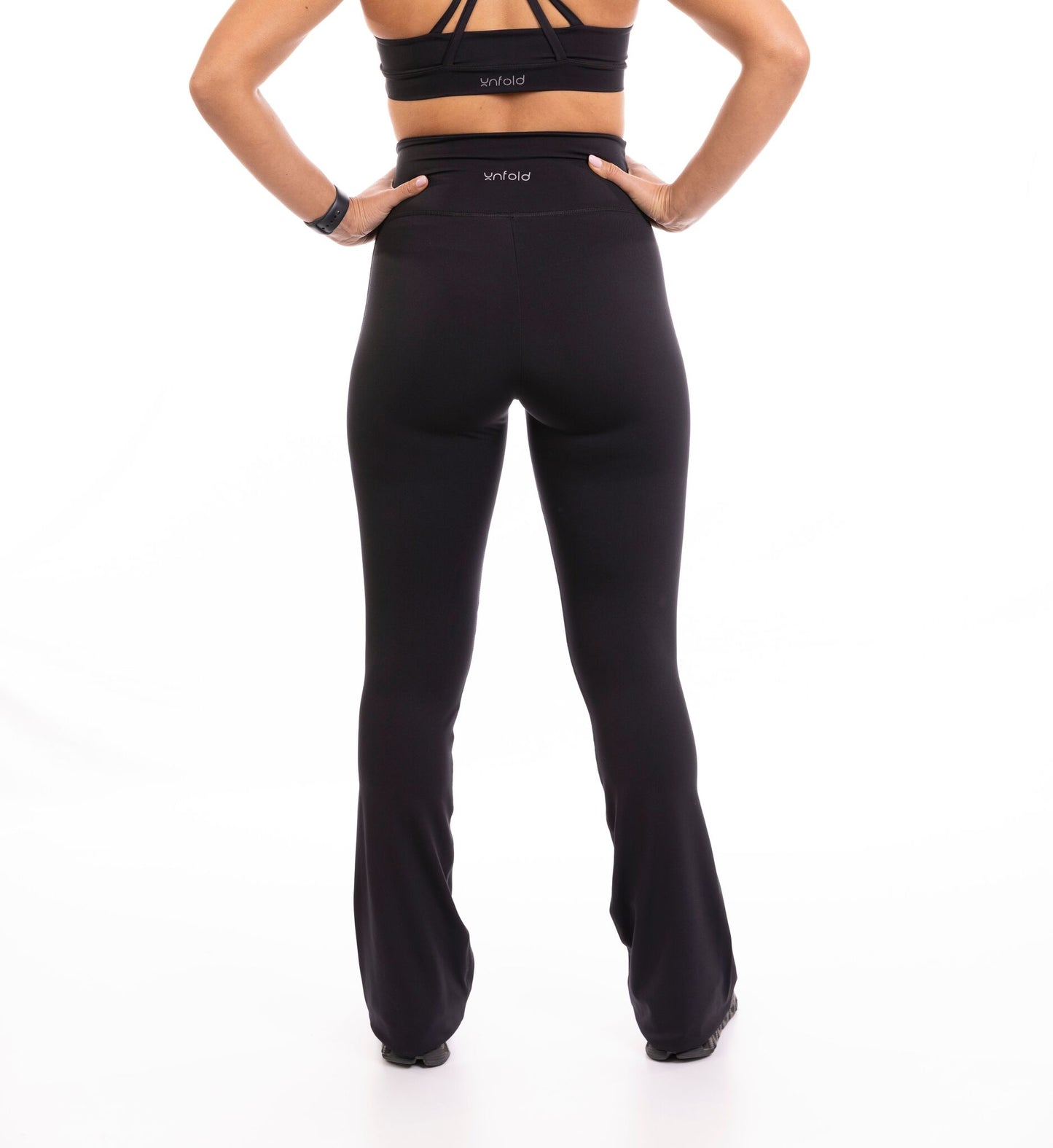 FLARED LEGGINGS - MIDNIGHT BLACK