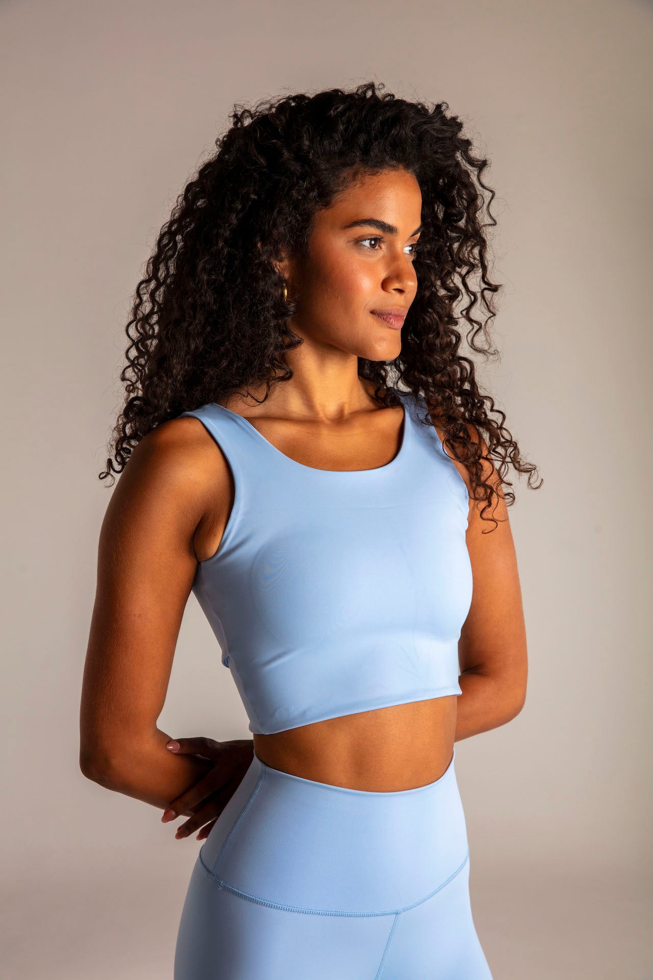 CROP TOP - SKY BLUE