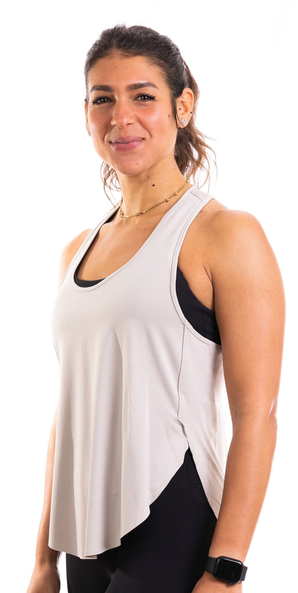 TWIST TOP - NEUTRAL GREY