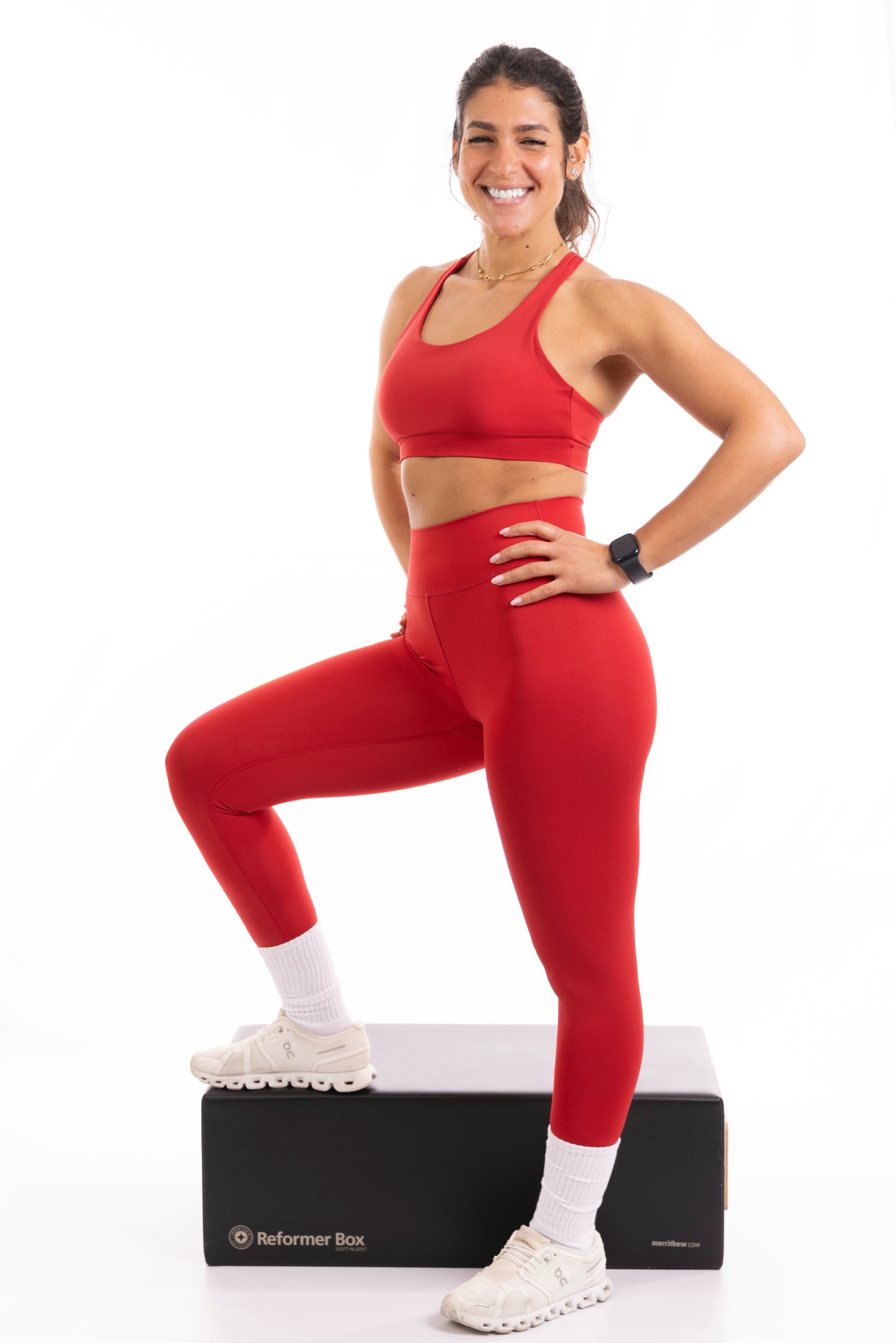 CONTOUR LEGGINGS - CLASSIC RED