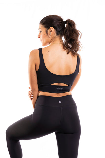 CROP TOP - MIDNIGHT BLACK