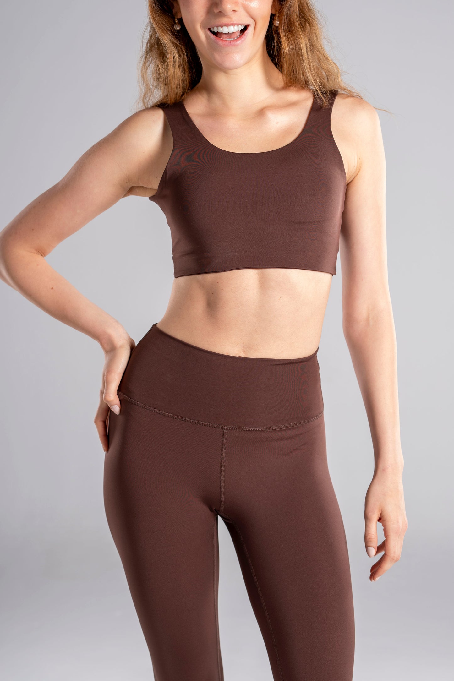 CROP TOP - COCOA BROWN