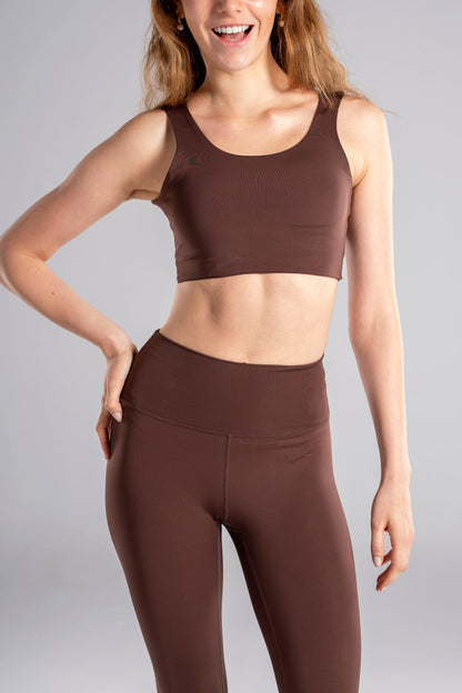 CROP TOP - COCOA BROWN