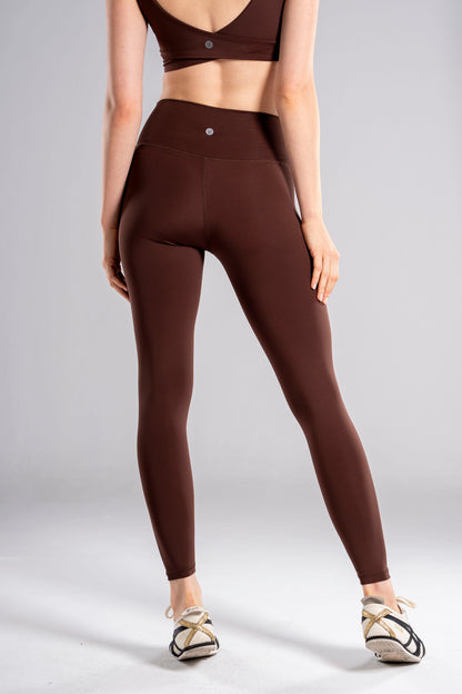 CONTOUR LEGGINGS - COCOA BROWN