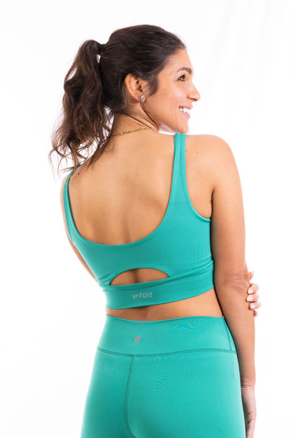 CROP TOP - EMERALD GREEN