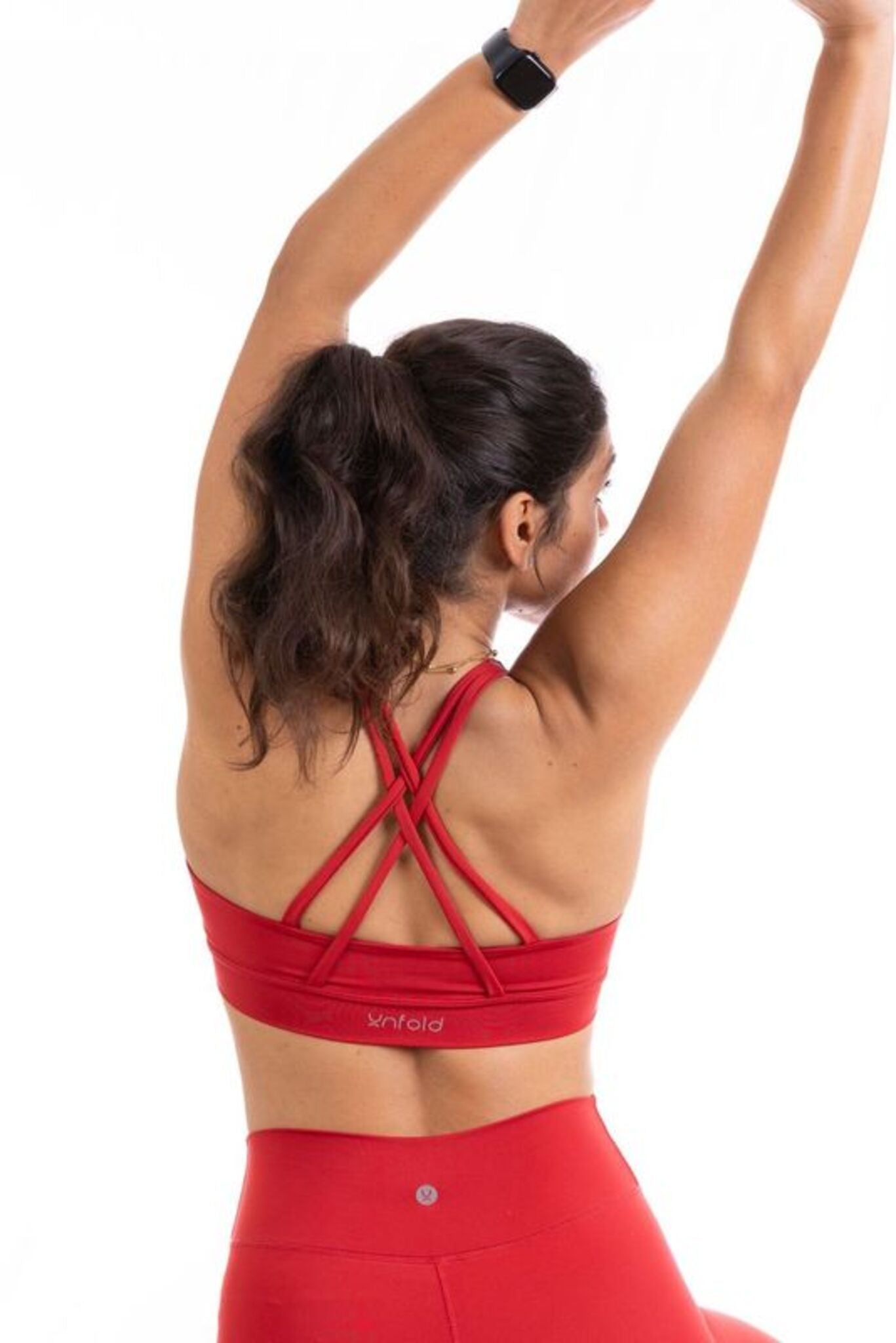 CROSS STRAPPY BRA - CLASSIC RED
